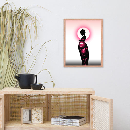 Glow of Motherhood, Framed Digital Art Print